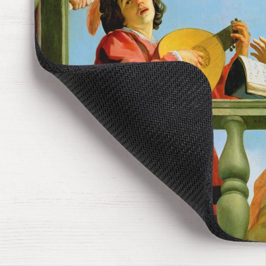 Tapis De Souris Gerrit Van Honthorst Groupe Musical Balcon Art (Coin)