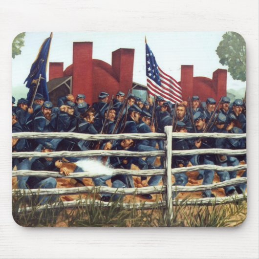 Tapis De Souris Gettysburg, bataille à la briqueterie Mousepad 3 (Devant)