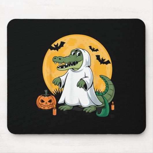 Tapis De Souris Ghost Alligator Halloween Soky Gator Amateurs (Devant)
