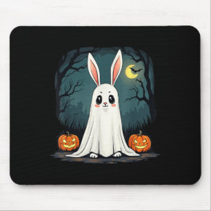 Tapis De Souris Ghost Bunny Halloween Tee Boohop! Joli lapin fantô