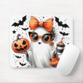 Tapis De Souris Ghost d'Halloween drôle (Avec souris)