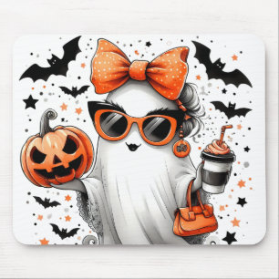 Tapis De Souris Ghost d'Halloween drôle