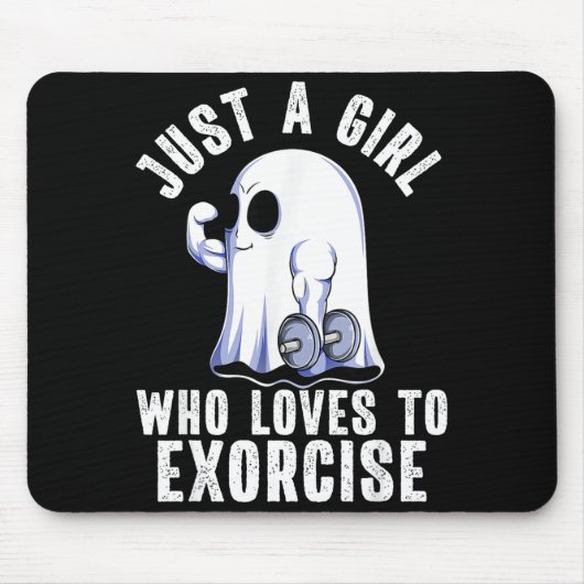 Tapis De Souris Ghost Funny Gym Workout Bodybuilding Soky Hallowee (Devant)
