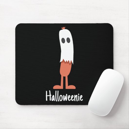 Tapis De Souris Ghost Hot Dog Halloweenie Costume Amusant Nourritu (Avec souris)
