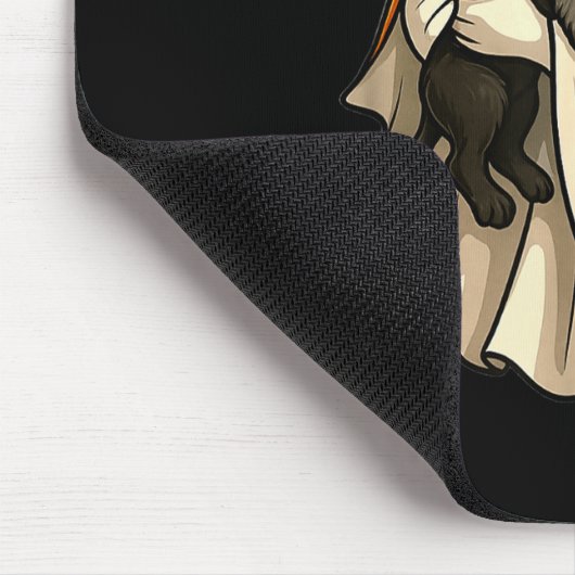 Tapis De Souris Ghost Miniature Schnauzer Dog Halloween (Coin)