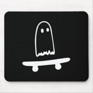 Tapis De Souris Ghost Skateboard Lazy Halloween Costume amusant Sk