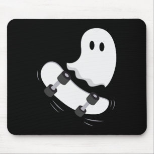 Tapis De Souris Ghost Skateboard Lazy Halloween Costume amusant Sk