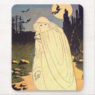 Tapis De Souris Ghost Witch Bat Moon Spirit