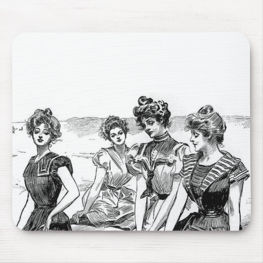 Tapis De Souris Gibson Girls at the Beach (Devant)