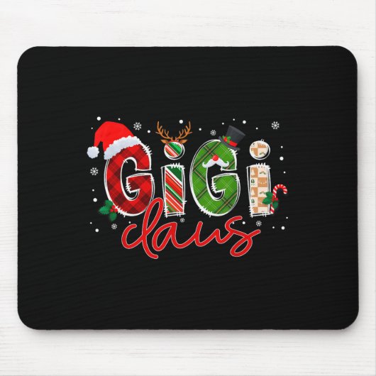 Tapis De Souris Gigi Claus Santa Claus Family Matching Christmas P (Devant)