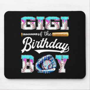 Tapis De Souris Gigi du gâteau d'anniversaire baseball glace goutt