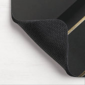 Tapis De Souris Gilded Alignment — Minimalist Black & Gold (Coin)