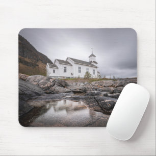 Tapis De Souris Gimsoy Church Lofoten Norvège