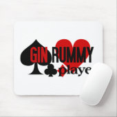 Tapis De Souris Gin Rummy Player mousepad (Avec souris)