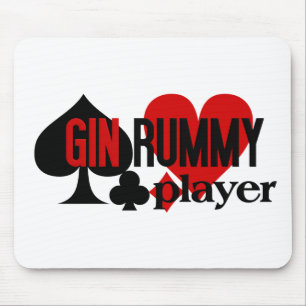 Tapis De Souris Gin Rummy Player mousepad