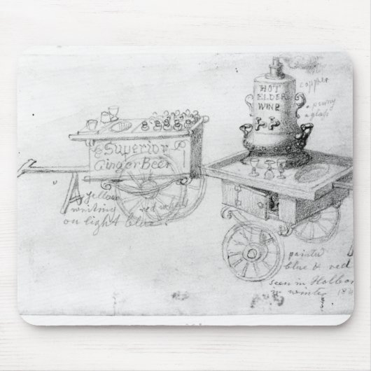 Tapis De Souris Gingerbeer et vin chaud d'aîné cale dedans (Devant)