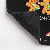 Tapis De Souris Gingerbread Cookie Santa Hat Fraction Math Teacher (Coin)