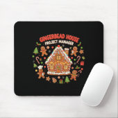 Tapis De Souris Gingerbread House Project Manager Cookie Baking Fu (Avec souris)