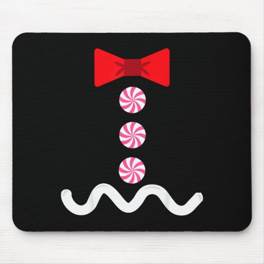 Tapis De Souris Gingerbread Man Christmas Costume Cookie Baking (Devant)