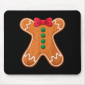 Tapis De Souris Gingerbread Man Costume Funny For Halloween Christ (Devant)