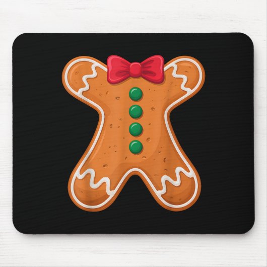 Tapis De Souris Gingerbread Man Costume Funny For Halloween Christ (Devant)