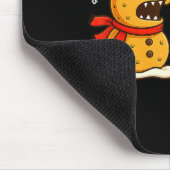 Tapis De Souris Gingerbread Monster Chase Funny Christmas Cookie X (Coin)