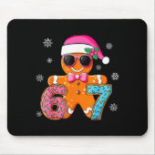 Tapis De Souris Gingerbread Six Seven 67 Meme 6 7 Funny Christmas (Devant)
