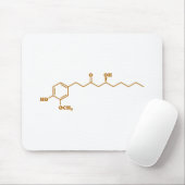 Tapis De Souris Gingerol Molecule formule chimique (Avec souris)
