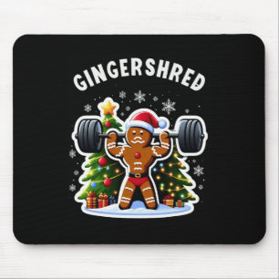 Tapis De Souris Gingersher Funny Gingerbread Homme Gym Bodybuildin