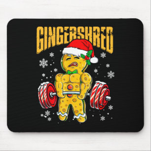 Tapis De Souris Gingersher Funny Gingerbread Homme Gym Bodybuildin
