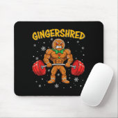 Tapis De Souris Gingershred Funny Gingerbread Man Gym Bodybuilding (Avec souris)