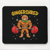 Tapis De Souris Gingershred Funny Gingerbread Man Gym Bodybuilding (Devant)