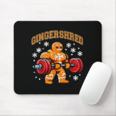 Tapis De Souris Gingershred Funny Gingerbread Man Gym Bodybuilding (Avec souris)