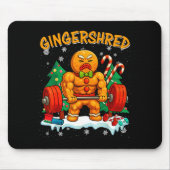Tapis De Souris Gingershred Funny Gingerbread Man Gym Bodybuilding (Devant)