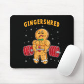Tapis De Souris Gingershred Funny Gingerbread Man Gym Bodybuilding (Avec souris)