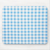 Tapis De Souris Gingham Bleu Bébé (Devant)