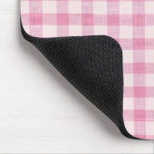 Tapis De Souris Gingham Rose Bébé (Coin)