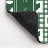 Tapis De Souris Gingham vert de l'Ohio (Coin)