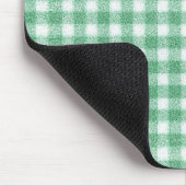 Tapis De Souris Gingham vert menthe (Coin)