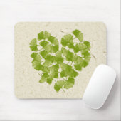 Tapis De Souris Ginkgo Leaf Heart (Avec souris)