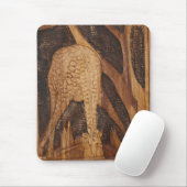 Tapis De Souris Girafe africaine potable Mousepad (Avec souris)