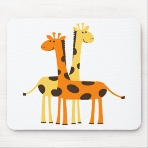 Tapis De Souris girafe afrique safari faune