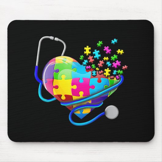 Tapis De Souris Girafe Autism Seeing World Different Angle Aware (Devant)