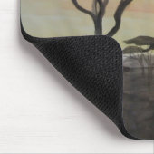 Tapis De Souris Girafe dans le coucher du soleil africain (Coin)