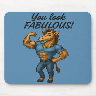 Tapis De Souris Girafe de Beefcake - Fabuleux et Flexé