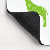 Tapis De Souris Girafe debout (Vert) (Coin)