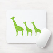 Tapis De Souris Girafe debout (Vert) (Avec souris)