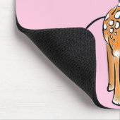 Tapis De Souris Girafe en croûte rose (Coin)