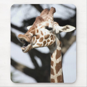 Tapis De Souris Girafe réticulé au visage drôle, San Francisco