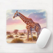 Tapis De Souris Giraffe (Avec souris)